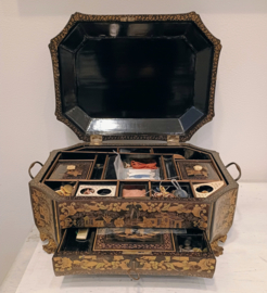 Antique chinese sewing box