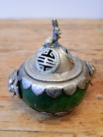 Chinese rabbit motif incense burner