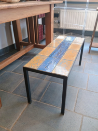 Vintage coffee table with tiles