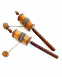 Nepalese Prayer Wheels, 1890s, Set of 2
