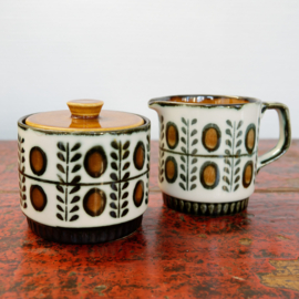 Boch La Louviére, milk and sugar
