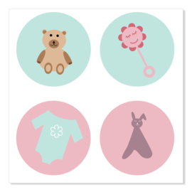 BABY - stickers (set van 8)