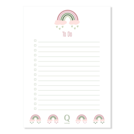 RAINBOW - notepad paars