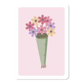 FLOWERS - set 1 met 5 enkele kaarten