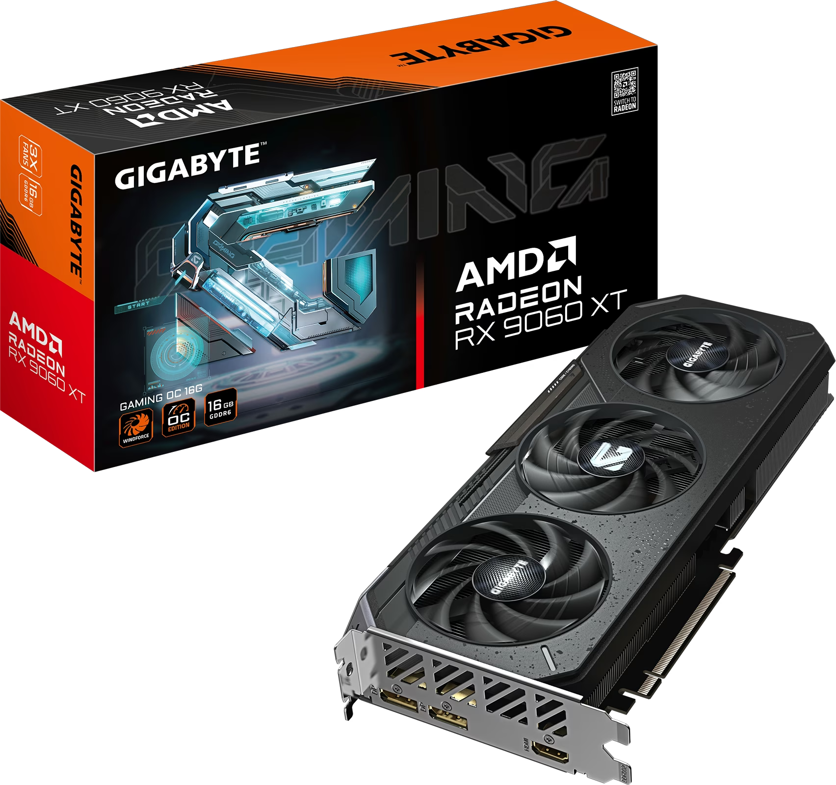Gigabyte Radeon RX 9060 XT Gaming OC 16G