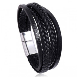 Heren armband zwart