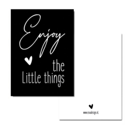 Enjoy the little things - minikaartje