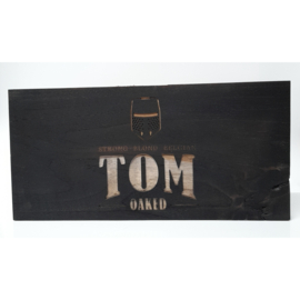 Gepersonaliseerde Teak-plank met het Cornet-logo