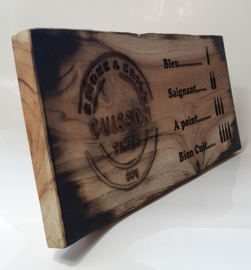 Teak-plank "Cuisson Timer" maar anders