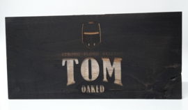 Gepersonaliseerde Teak-plank met het Cornet-logo