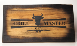 Gepersonaliseerde Teak-plank "BBQ Grill Master"