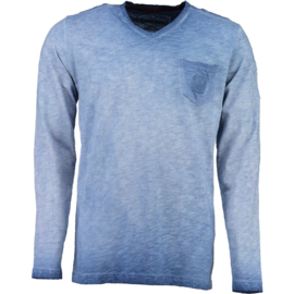 Longsleeve Shirt Canadian Peak James Heren Blue (alleen nog in maat XL)