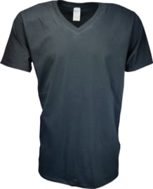 T-shirt Gildan V-Hals Zwart (alleen nog in maat S)