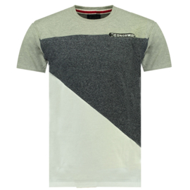 T-shirt Geographical Norway Jriche Heren Blended Grey-Blue (alleen maat L)