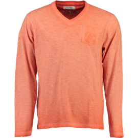 Longsleeve Shirt Canadian Peak Jeasy Heren Coral (alleen nog in maat M en XXL)