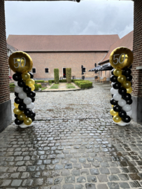 XL Ballonpilaar met of zonder naam op folieballon