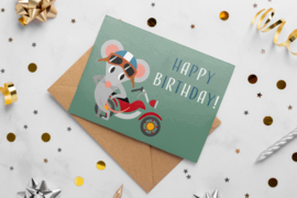Happy birthday motormuis - A6 liggend