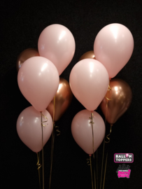 Heliumtros 5- Refles rose goud/roze