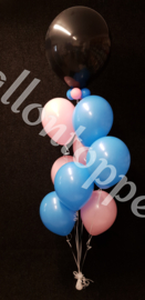 Gender Reveal- 24" met 8 extra ballonnen