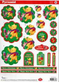 3D Piramide Uitdrukvel Pooh Kerst