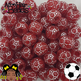 Voetbal ♥ Rood/Zilver