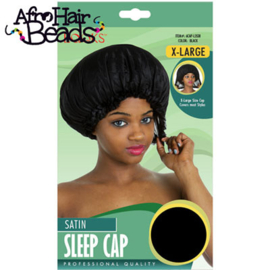 Satin Sleep Cap XL ♥ Zwart