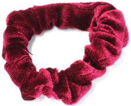 Scrunchie Fluweel Mini Bordeaux