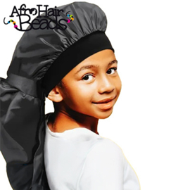 Kids ♥ Braid Bonnet ♥ Zwart