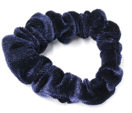 Scrunchie Fluweel Mini Navy