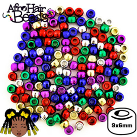 9x6mm ♥ Metallic Mix