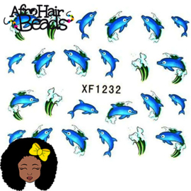Nagelstickers ♥ Blauwe dolfijn