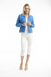 Jasje Essentials Jacket Linen - Nautical Blue (Orientique)