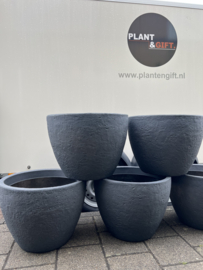 Pot steendesign rond D60 antraciet