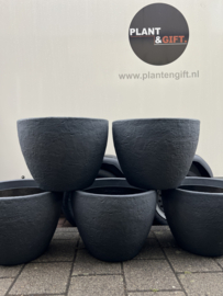 Pot steendesign rond D60 antraciet