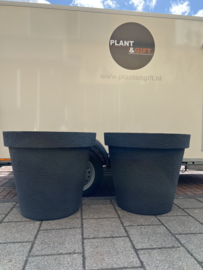 Antraciet pot steendesign XXL D78