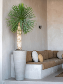 Ficonstone Cement & Stone Dax L Beige Washed vaas