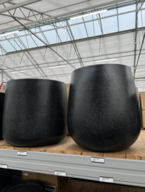 Terazzo black pot (indoor - outdoor)