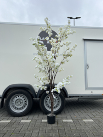 Kunstplant bloesemboom wit 210cm