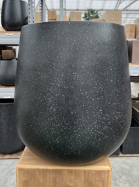 Terazzo black pot (indoor - outdoor)