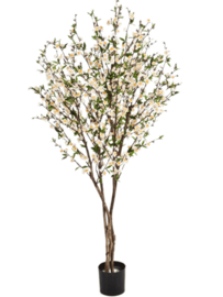 Kunstplant Cherry bloesemboom cream 140cm