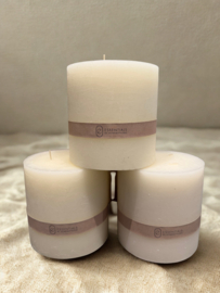 Luxe stompkaars wit  (3 stuks)