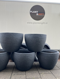 Pot steendesign rond D60 antraciet