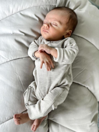 Boxpakje rib beige melange