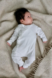 Boxpakje ruffles rib ecru/offwhite
