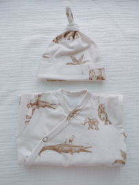 Boxpakje |jungle taupe