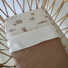 hoeslaken jungle taupe