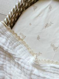 Wikkeldoek met kant