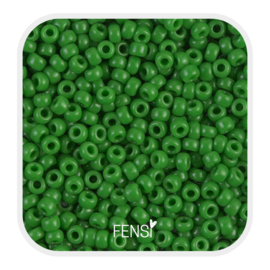 Miyuki Rocailles 8/0 - opaque green 8-411
