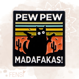 Emaille pins - pew pew- per stuk