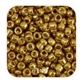 Rocailles 3mm - metallic shine gold - per 20 gram